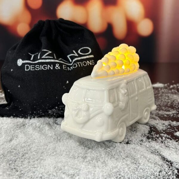 Geschenksäckchen groß Deko Bus Parco LED 14,5cm
