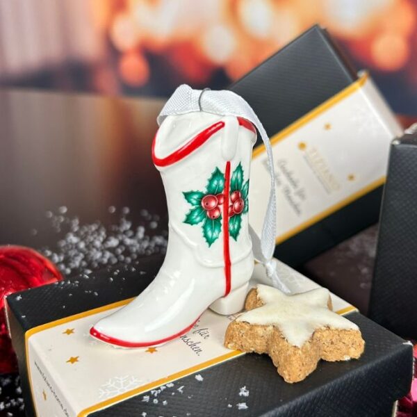 Deko Baumhänger Stiefel Sala 7,5cm dekoriert