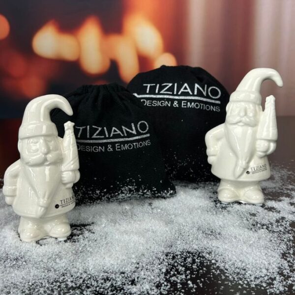 Gechenksäckchen Santa Sam mit Baum creme-weiß