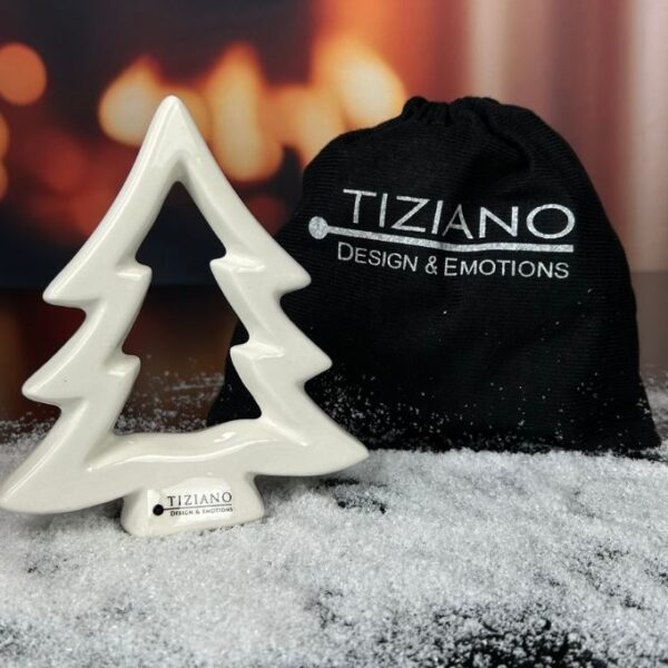 Geschenksäckchen Deko Baum Saphira creme-weiß