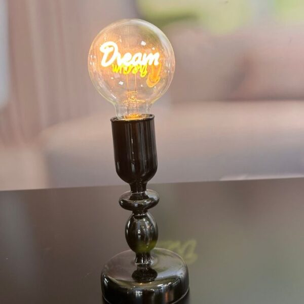 Dekolicht Savazza 27cm Glas schwarz Motiv Dream