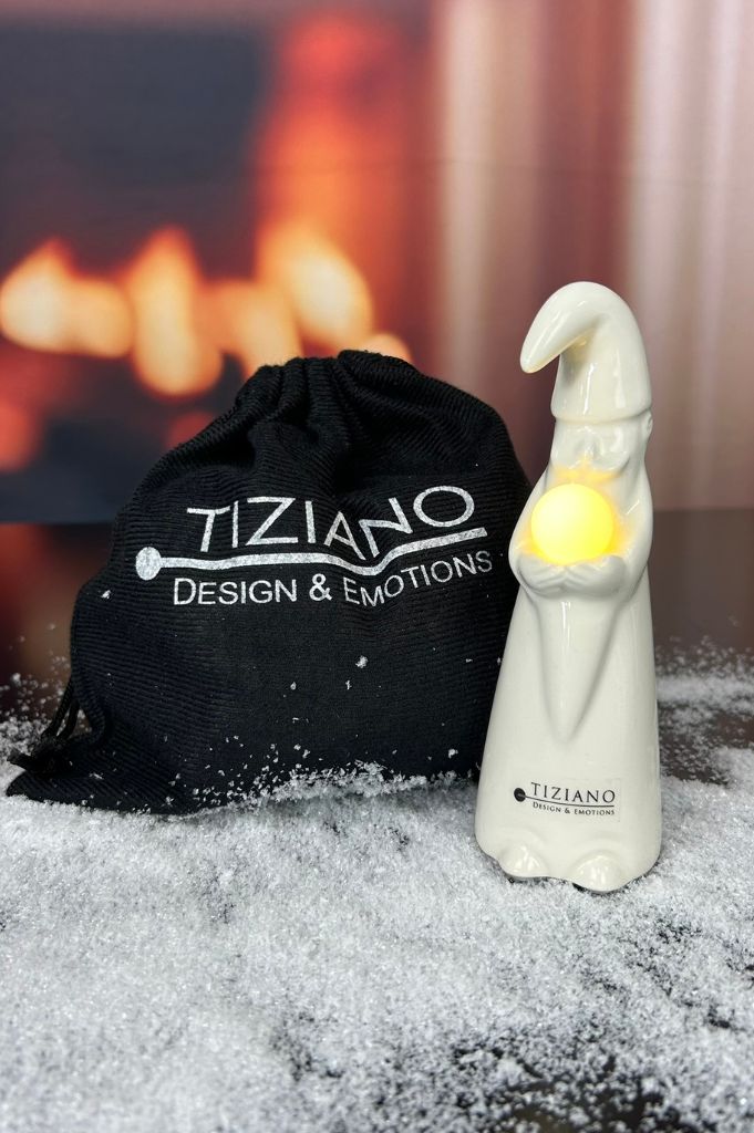 Geschenksäckchen groß Nikolaus Timo mit Kugel LED 16cm