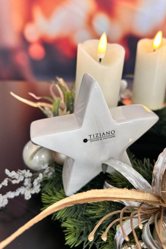 Adventskranz mit Kerze Sotto LED+Stern Cometa+Nora – Bild 3